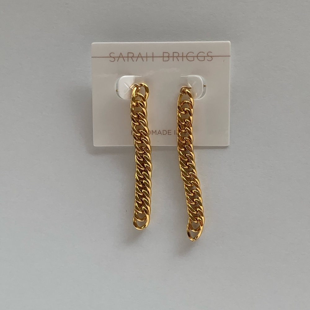Matta gold chain earrings Sarah Briggs